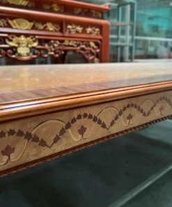 Bàn ăn cổ điển cẩn veneer GVBA042