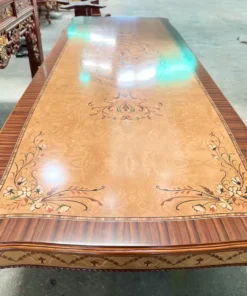 Bàn ăn cổ điển cẩn veneer GVBA042