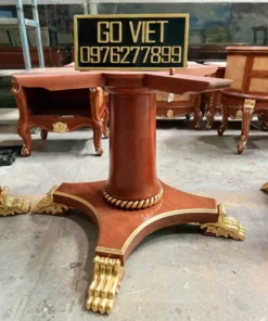 Bàn ăn cổ điển cẩn veneer GVBA042