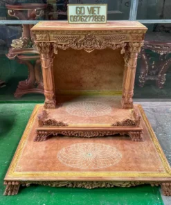Bàn thờ thần tài VIP – Gỗ đỏ Bachy