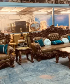 Sofa tân cổ điển hoàng gia bọc nệm GVSF038