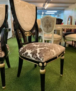 Bàn ăn tân cổ điển tròn 10 ghế GVBBA021